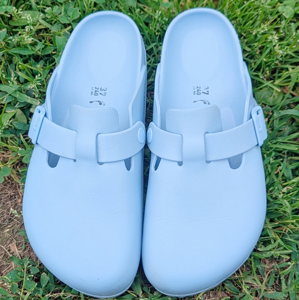 Birkenstock Boston Essentials Eva Dusty Blue